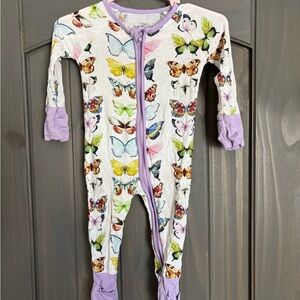 Little Sleepies 0-3 OG butterfly print. Hard to find